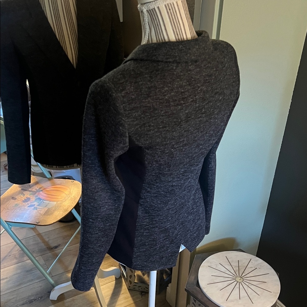 Cartonnier by Anthropologie, size 4, charcoal black Blazer Jacket - Picture 3 of 7
